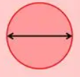 <p>straight line segment passing through centerpoint and has endpoints on the circles edge</p>