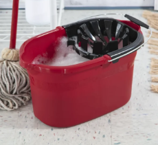 <p>17.5 Qt. Mop Bucket Classic Red w/ Black wringer</p>
