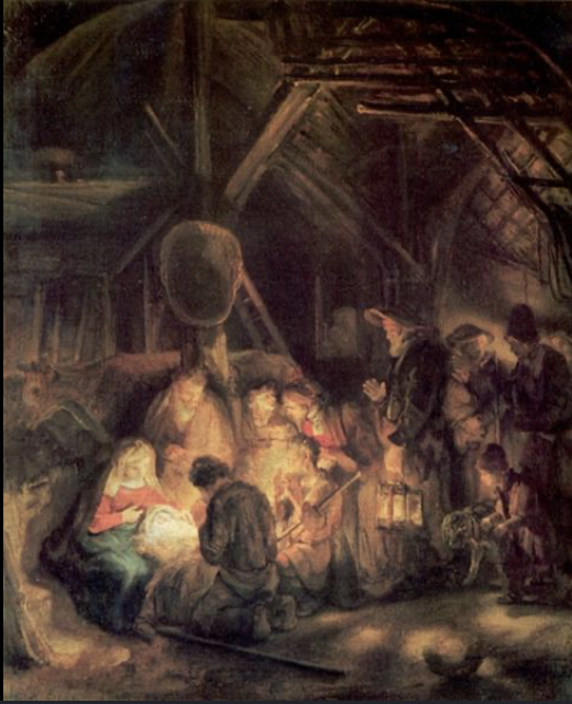<p>ImageRembrandt, Adoration of the Shepherds</p>
