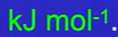 <p>kJ mol^-1</p>