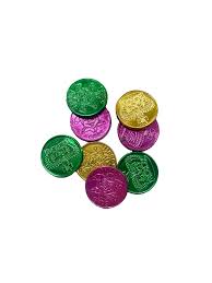 <p>What are the coins thrown from the floats called?</p>