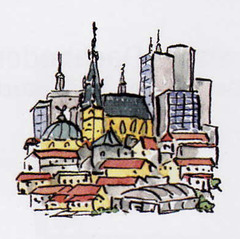 <p>the city</p>