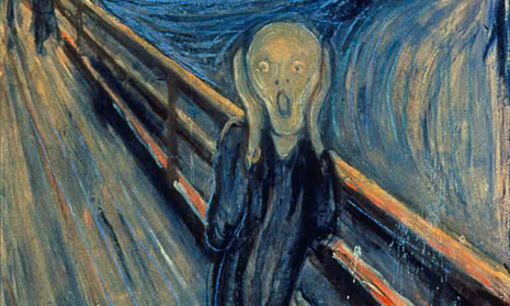 <p><strong>9. Another student says, “The distorted figure and unnatural colors may communicate intense anxiety or fear.” Which stage does this BEST represent?</strong></p>