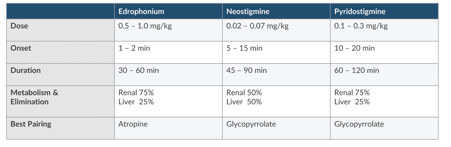 <p>Neostigmine or pyridostigmine</p>