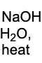 <p>You are adding a base to remove acidic hydrogens, adding heat for condensation for aldol and then H20 </p>