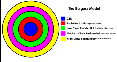 <p>Burgess Concentric Zone Model</p>