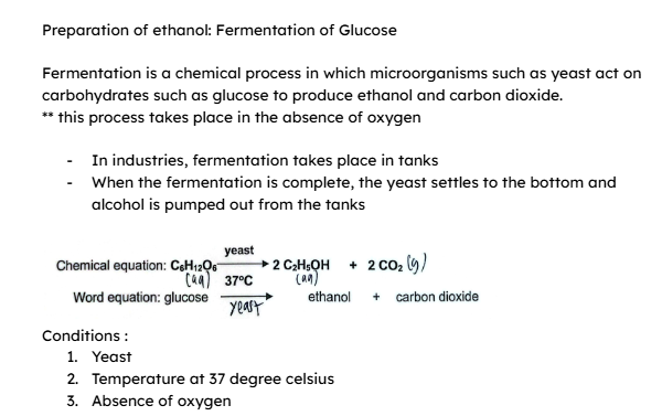<p>** write condition </p><p>glucose → C6H12O6 </p>