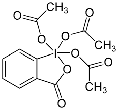 <p>Reagent: DMP, CH2Cl2 (Aprotic Solvent)</p><p>Products: Ketone or Aldehyde (depending on if reactant was primary or secondary)</p>