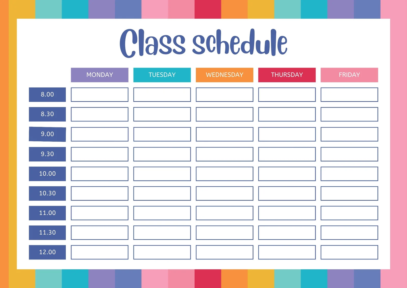 <p>schedule</p>