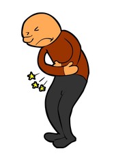 <p>đau nhói, đau quằn quại</p><p>(Tom felt a ___ in his knee, but it soon passed.)</p>