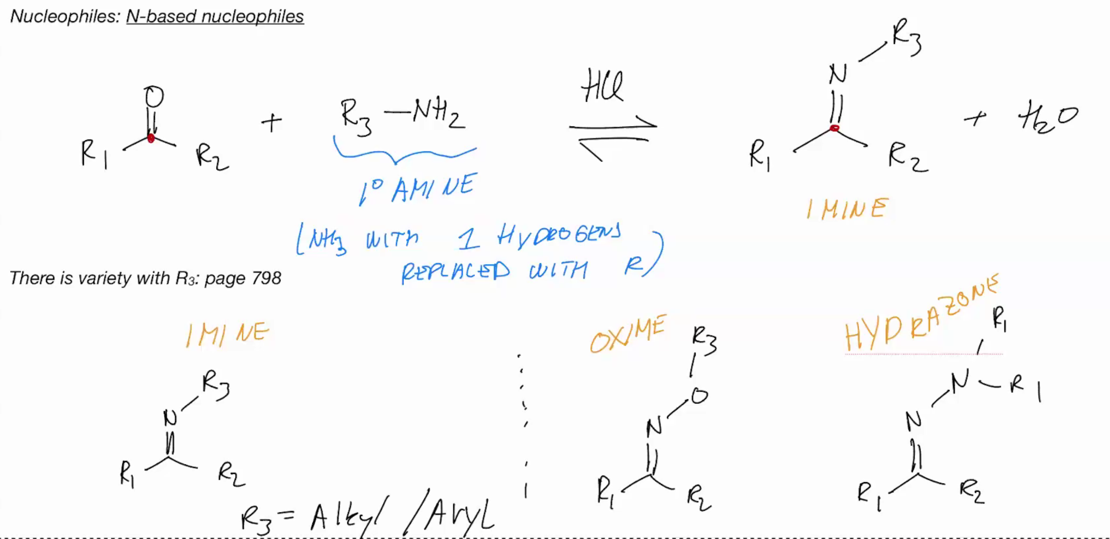 <p>N-Based Nucleophiles pimrary amine</p>