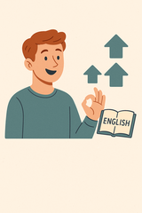<p>потроху, поступово </p><p>He's getting better at English ____.</p>