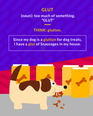 <p>(v.) to provide more than is needed or wanted; to feed or fill to the point of overstuffing; (n.) an oversupply</p>