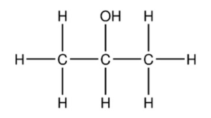 <p>2 carbons attached to carbon with (-OH)</p>