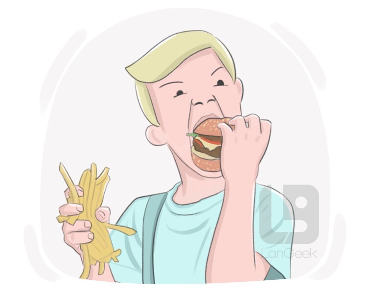 <p>(To) devour </p>
