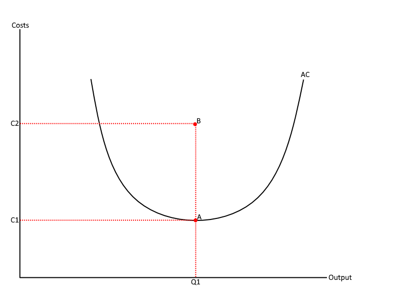<p>X-inefficiency </p>