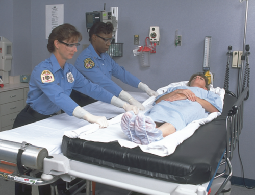 <p>often used to move a patient from a bed to stretcher</p>