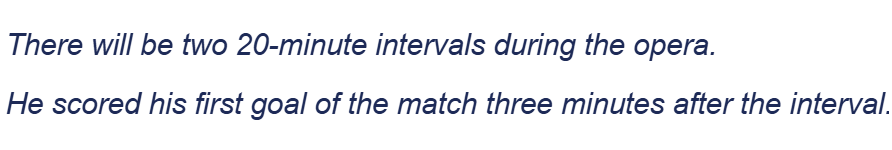 <p>interval</p>