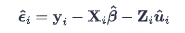 <p><span>The difference between the observed response and the conditional predicted value.</span></p>
