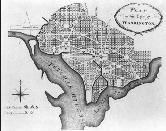 <p>Grid and diagonal designs based of Palace of Versailles gardens as the design for an urbanized capitol city</p>