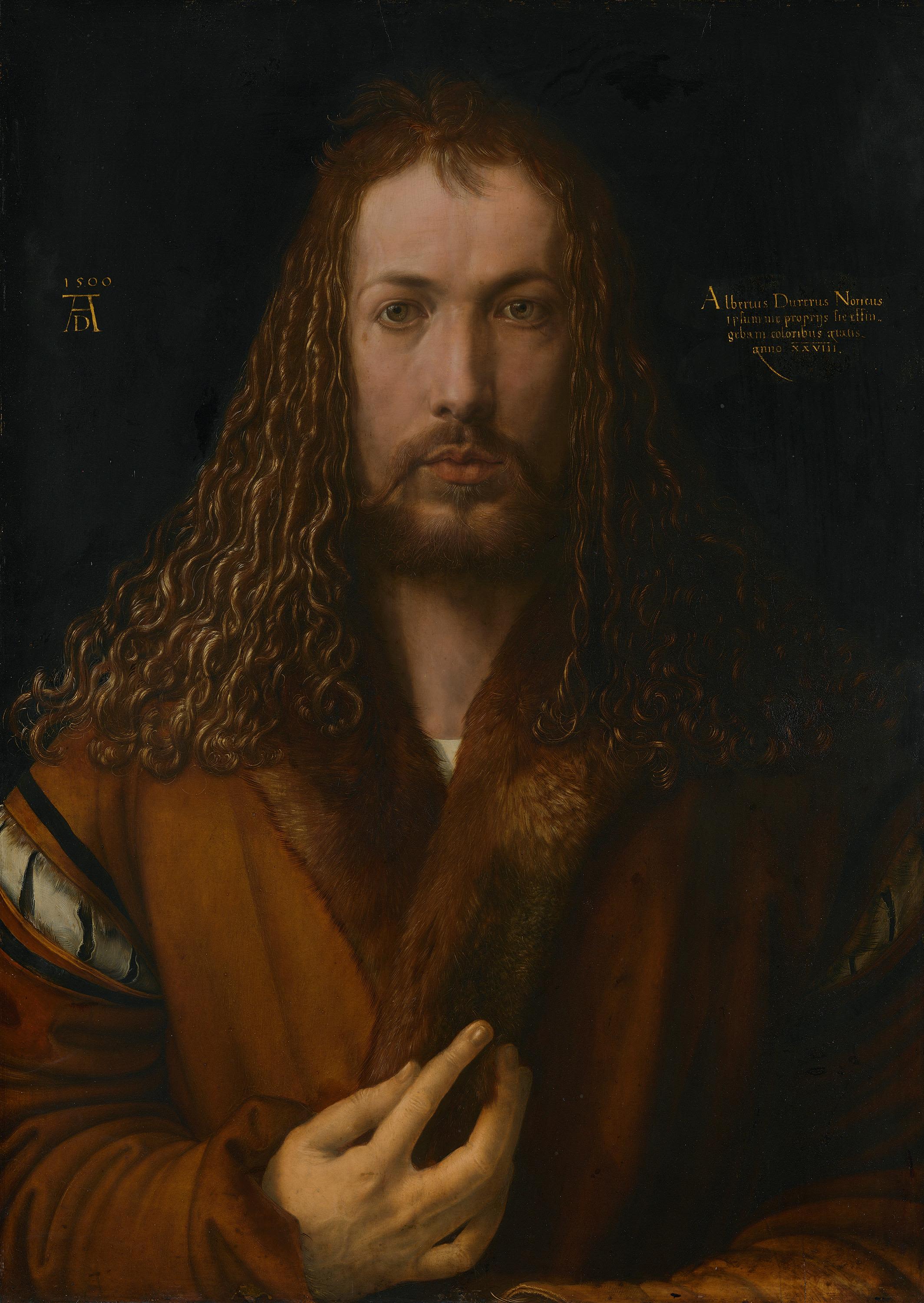 <p><span style="background-color: transparent;"><strong>Self-Portrait,</strong> <em>Albrecht Dürer</em> &nbsp; (Northern Renaissance)</span></p><p></p>
