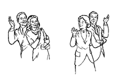 <p>despedirse (e-i)</p>