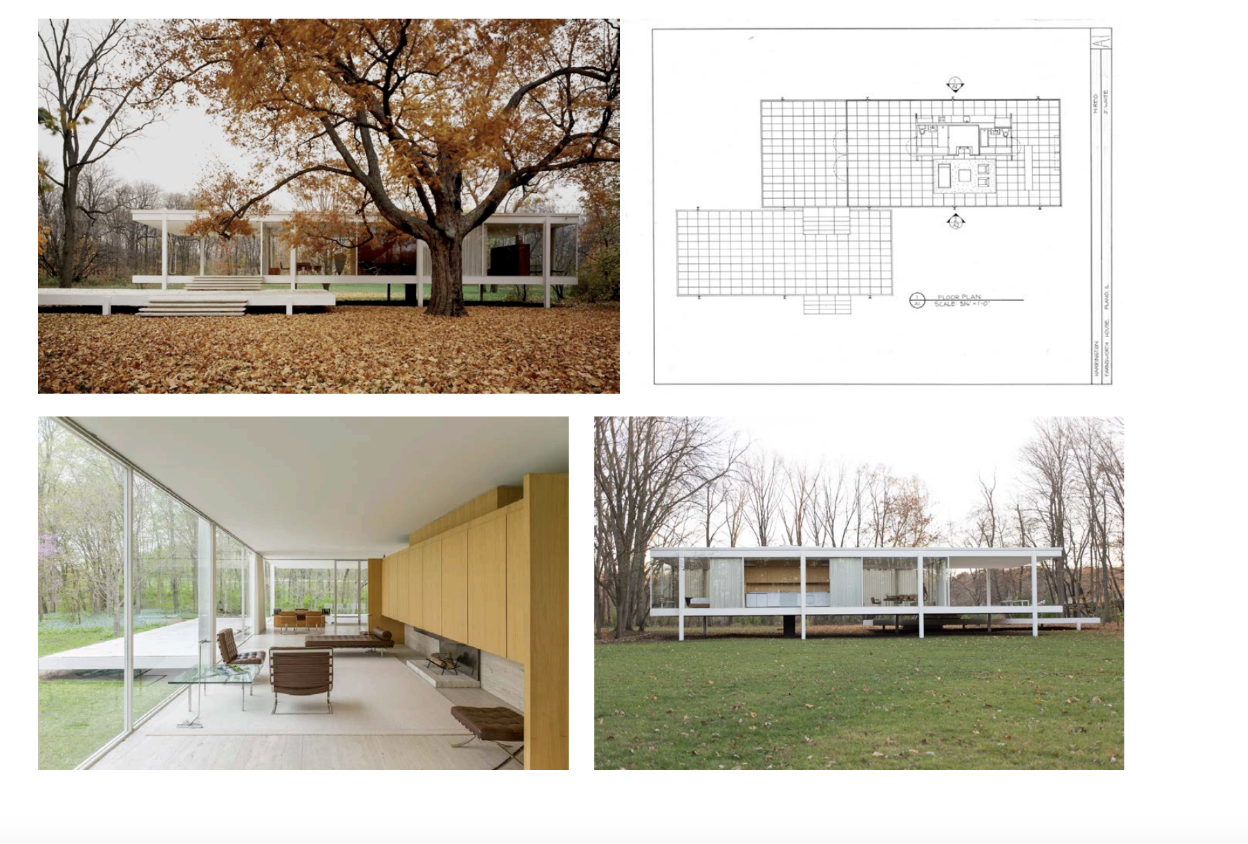 <p>13) Mies van der Rohe, Farnsworth House, Plano (IL), USA, 1946–51</p>