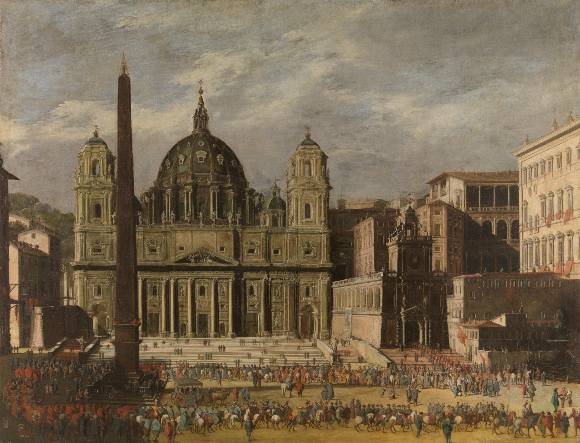 <p>Exterior de Basilica de San Pedro - <span style="background-color: transparent;">Viviano Codazzi</span></p>