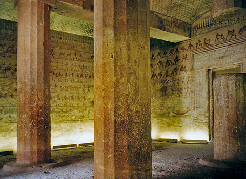 <p>The meaning of the fluted columns inside the interior hall:</p>
