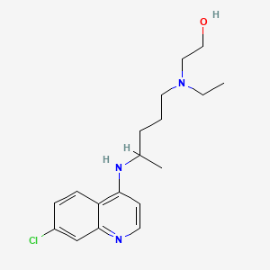 <p>Active metabolite of chloroquine; used for malaria and auto-immune diseases (e.g., RA).</p>