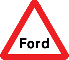 <p>You're driving along a country road. You see this sign. What should you do after dealing safely with the hazard?</p>