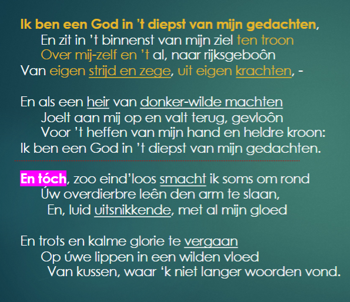 <p>analyseer dit gedicht van Willem Kloos, hoe past het bij Tachtigers? </p>