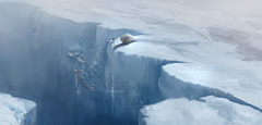 <p>a deep opening in the earth's surface; a gorge; We crossed the huge _____ on a flimsy rope bridge.</p>