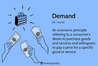<p>The willingness to buy a good or service and the ability to pay for it.</p>
