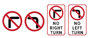 <p>No Right Turn or No Left Turn</p>