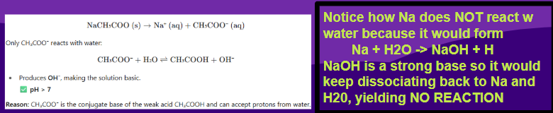 <p><span style="background-color: transparent;"><strong>AB→A⁺+B⁻, and if A⁺ or B⁻ can react with water, hydrolysis occurs.</strong></span></p><p><span style="background-color: transparent;"><strong>To see if it can occur, we combine A⁺ and B⁻ with H2O and see what is formed</strong></span></p>