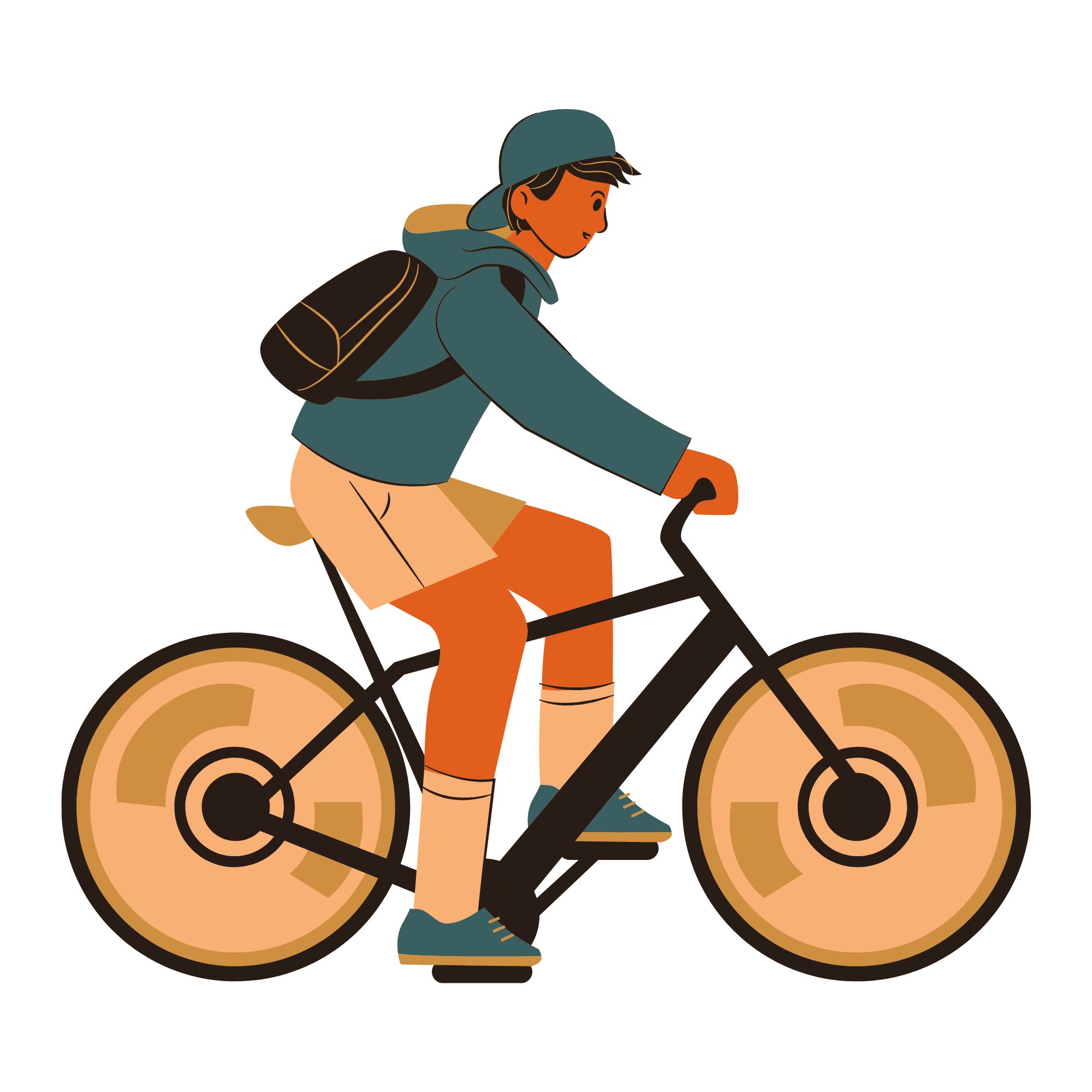 <p>He ________ (ride) a bike.</p>