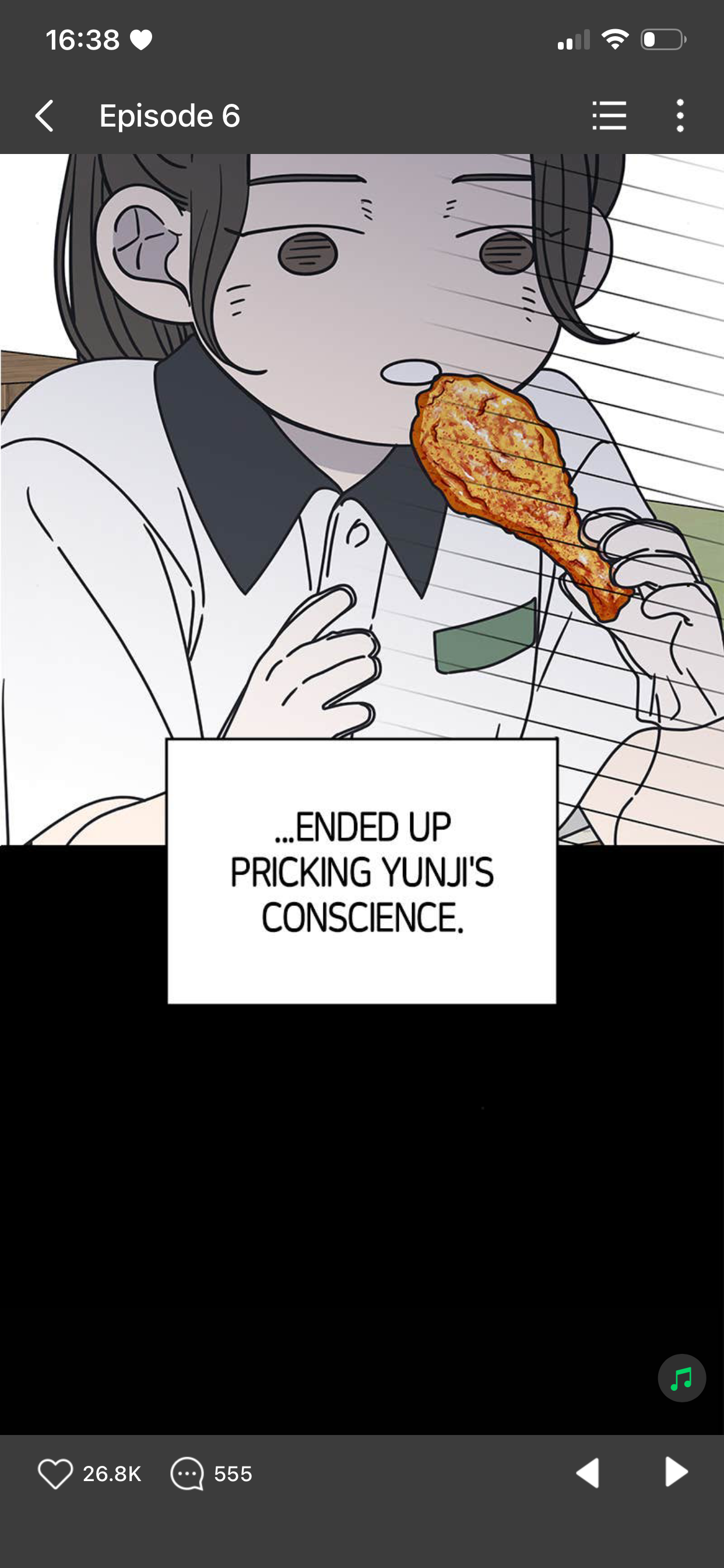 <p><strong>prick Yunji's conscience</strong></p>