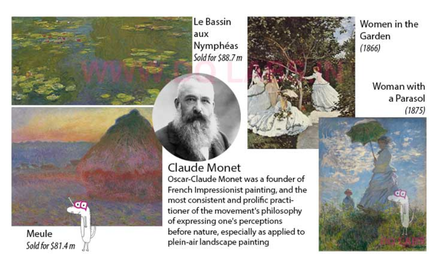 <p>A founder of French Impressionist painting, most prolific practitioner of the movement’s philosophy, especially as applied to plein-air landscape painting. </p>