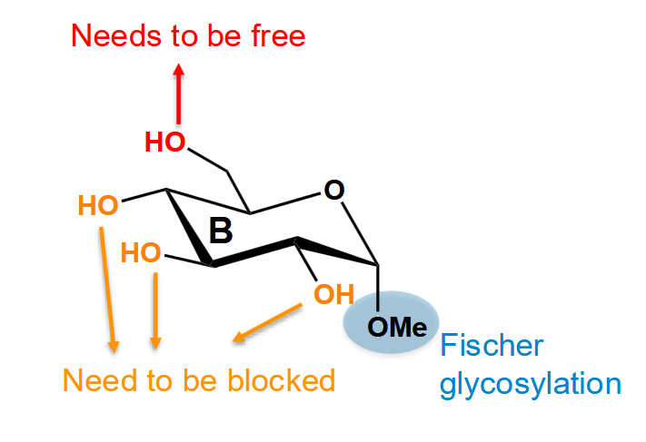 <p>Protection of the secondary alcohols only</p>