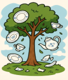 <p>Cold War Event #3 </p><p>Three is a tree ("China" falls from a tree).</p>