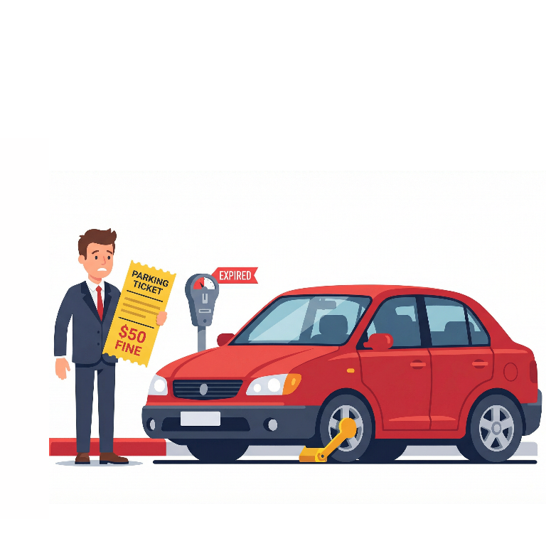 <p><strong><mark data-color="green" style="background-color: green; color: inherit;">parking ticket</mark> /ˈtɪkɪt/</strong></p><p><strong>DEUTSCH:</strong></p><p>der Strafzettel</p>