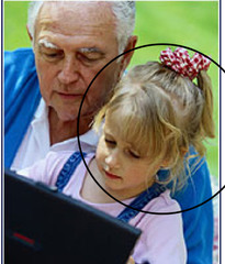 <p>young man, young woman</p>