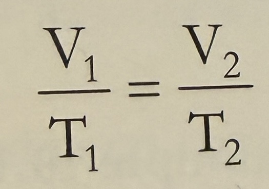 <p>At a constant pressure, temperature and volume are directly proportional to one another.</p>