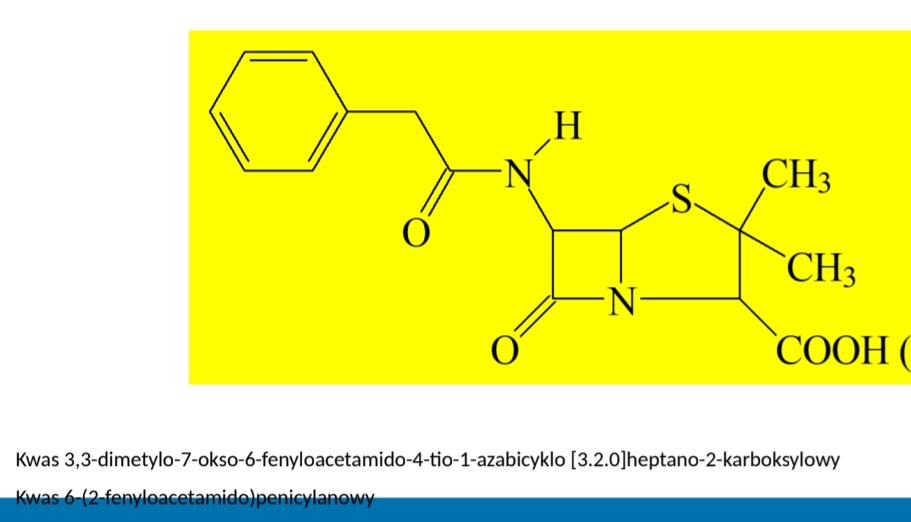 <p>penicylina naturalna krótkodziałająca, Antybiotyk β-laktamowy</p><p>jest nietrwała w kwaśnym środowisku żołądka.</p><p>działa bakteriobójczo poprzez:</p><ul><li><p>wiązanie z <strong>białkami PBP (Penicillin-Binding Proteins)</strong>,</p></li><li><p>hamowanie syntezy peptydoglikanu ściany komórkowej bakterii poprzez zablokowanie transpeptydazy,</p></li><li><p>uszkodzenie ściany komórkowej,</p></li><li><p>lizę i śmierć bakterii.</p></li></ul><p>głównie na bakterie Gram-dodatnie oraz niektóre Gram-ujemne ziarniaki</p><p>w zakażeniach paciorkowcowych, kile oraz innych zakażeniach wywołanych przez wrażliwe drobnoustroje.</p>