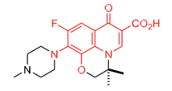 <p>Fluoroquinolone, Bacterial DNA gyrase inhibitor (inhibit DNA replication)</p>