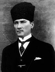 <p>A Turkish nationalist leader who became the first president of modern Turkey in the 1920s. He modernized and Westernized Turkey, including making it more secular.</p>