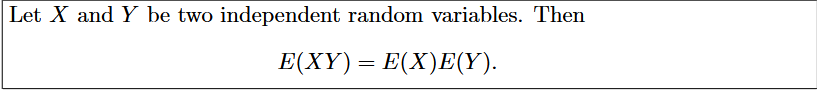 <p>X and Y MUST be independent</p>