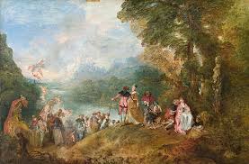 <p>Antoine Watteau, <em>Pilgrimage to Cythera</em></p>