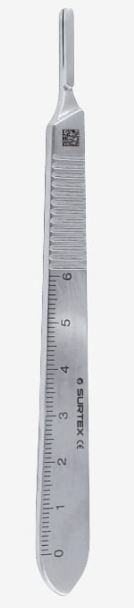 <p>It fits the smaller curved blades (No. 10-15) used as a handle for the small blades for better grip.</p>